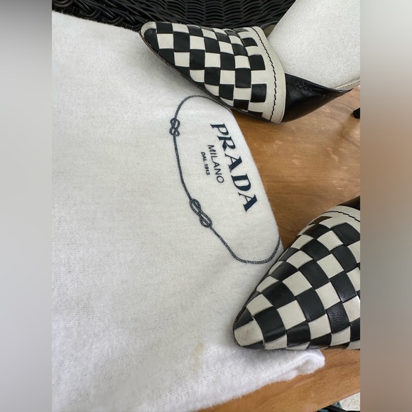 Prada Sling Back Tan and Black Check All offers considered! - Picture 1 of 4